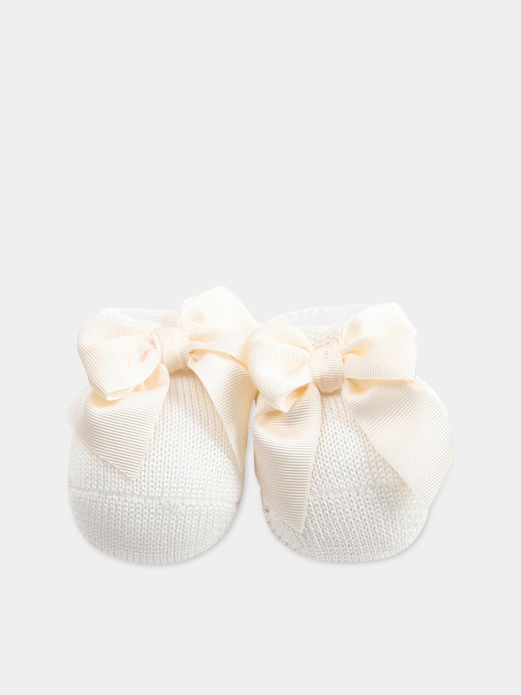 Ivory baby bootee for babygirl